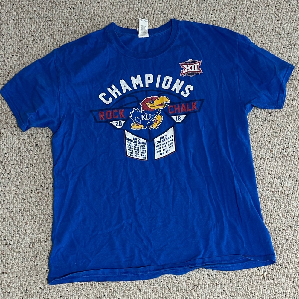University of Kansas Jayhawks big 12 champions t-shirt